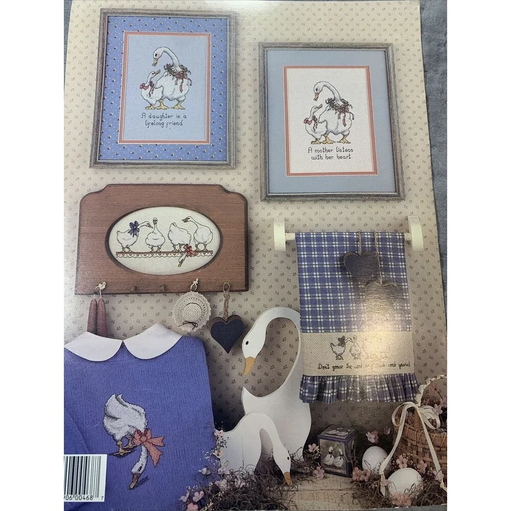 Leisure Arts Gertrude and Friends Cross-Stitch Pattern Leaflet 468 Geese